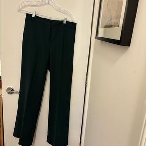 Next Dark Green Women's Straight Leg Trousers with pockets